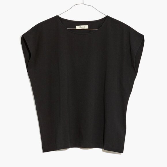 NWT Madewell Minimalist Shoulder Tee Top Organic Cotton XS (Oversized) $40 - Picture 2 of 6